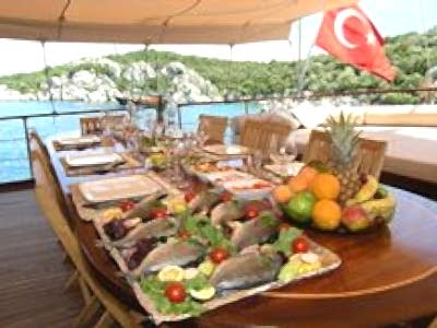 Turkish Cuisine on a Blue Cruise